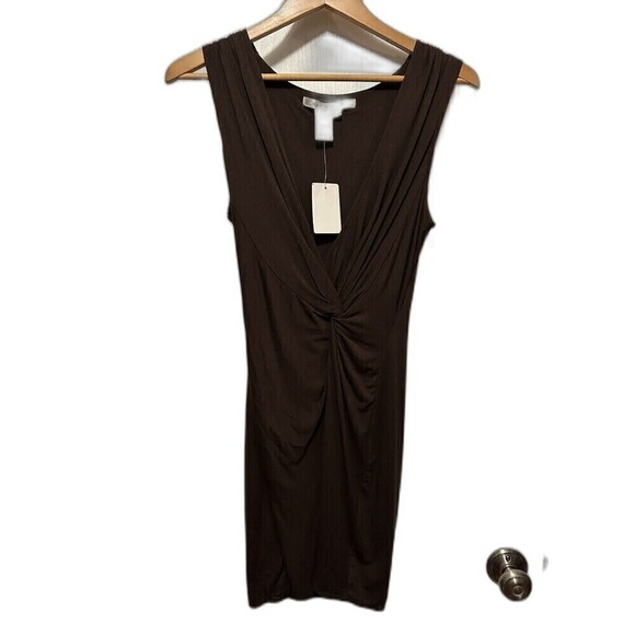 MAX STUDIO Dress Sleeveless Stretch Short Brown Women's Size Medium Comfy New - Picture 1 of 8